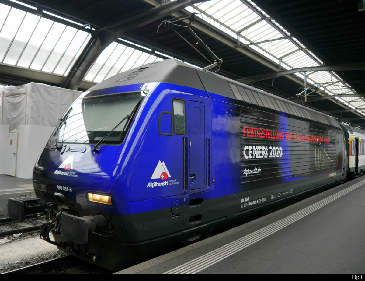 SBB - Werbelok 460 031-8 im HB Zürich am 20.10.2018