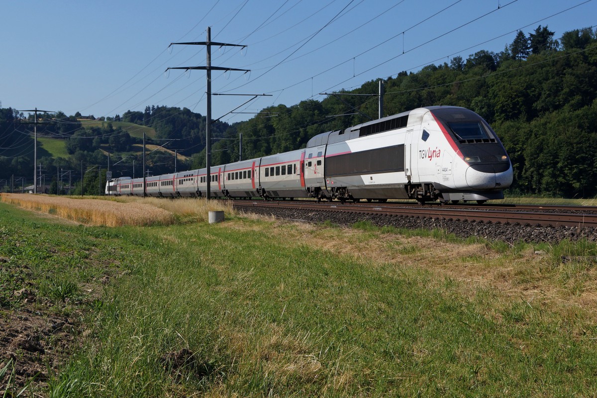 SBB/SNCF: TGV Lyria Bern-Paris-Gare de Lyon auf der "Bummelstrecke" bei