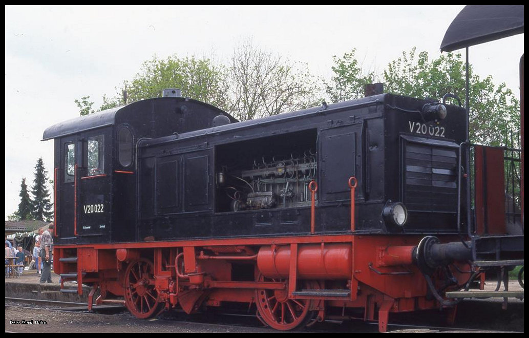 Schautag bei der Almetalbahn in Almstedt Segeste am 11.05.1996: V 20022