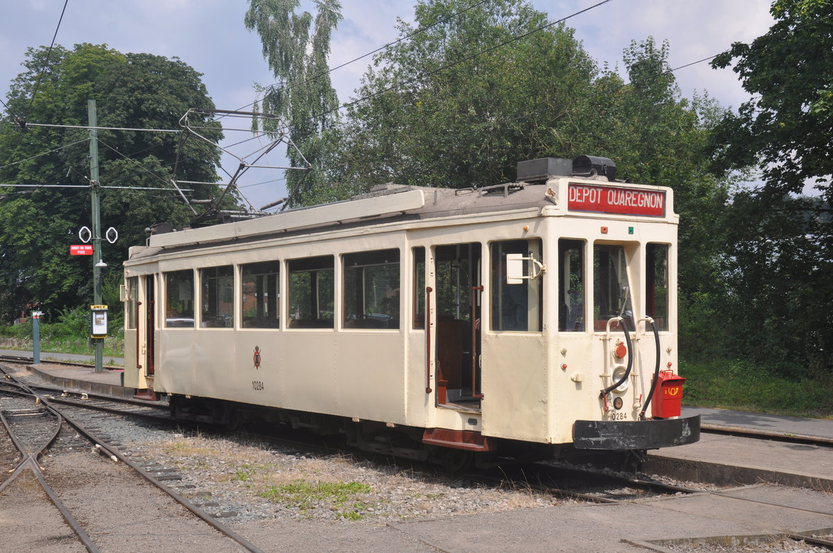 SNCV 10284 aufgenommen beim ASVI Festival du Tram, Thuin 14.08.2016