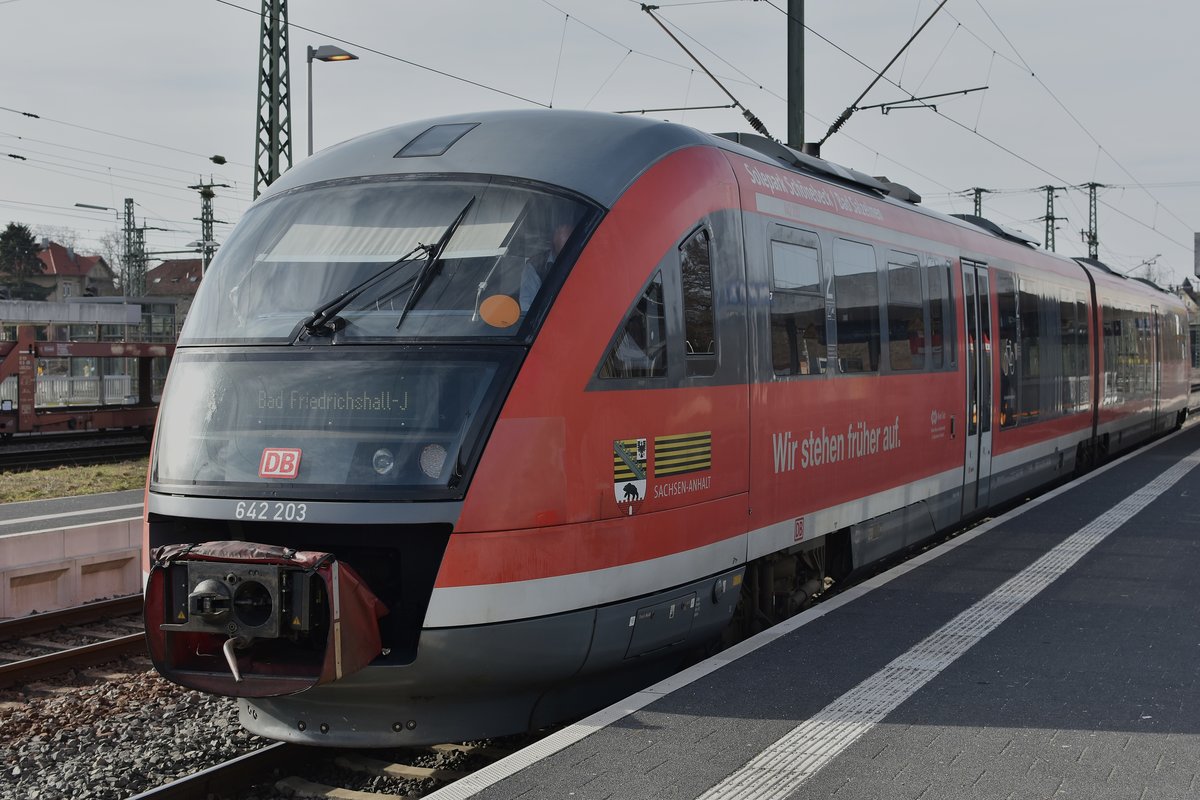 So nun noch das andere Ende der ex NASA Triebwagen in Bad Friedrichshall Hbf vom 23.2.2019