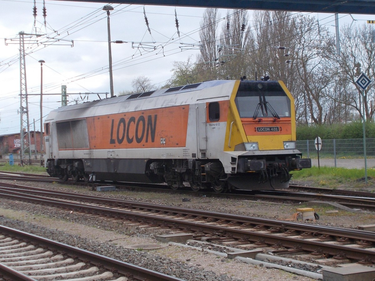 Sogar am Sonntag,den 26.April 2015,kam die Locon`s Maxima 401 nach Bergen/Rügen.
