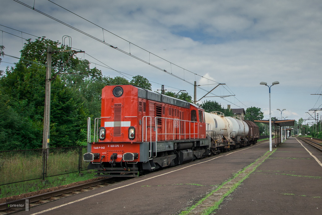 T448p-042 der DB Cargo Polen in Nowy Bieruń am 03.08.2016.
