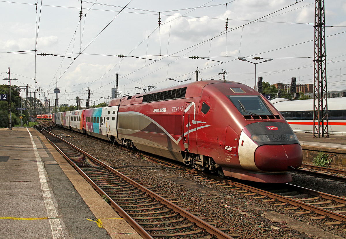 Thalys 4306 in Köln Deutz am 21.08.2017