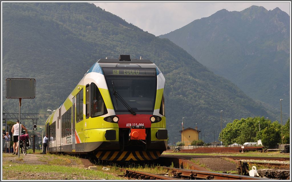 TreNord Stadler GTW ATR 115-004 in Pisogne. (19.06.2013)