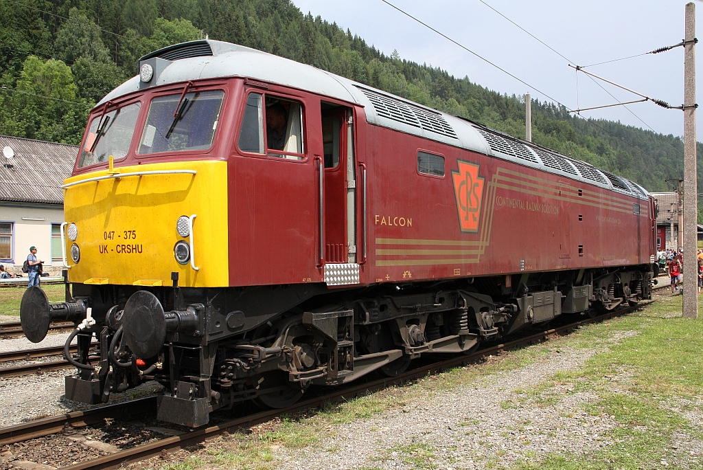 UK-CRSHU 047 375 des ungarischen EVU Continental Railway Solution am 10.Juni 2018 beim Internationalen Nostalgiefest in Mürzzuschlag.
