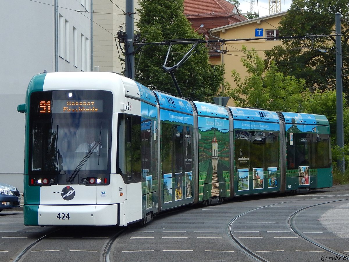 Variobahn Nr. 424 der ViP in Potsdam am 10.06.2016
