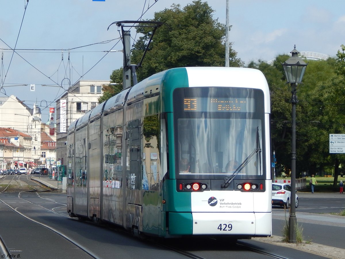 Variobahn Nr. 429 der ViP in Potsdam am 24.08.2015