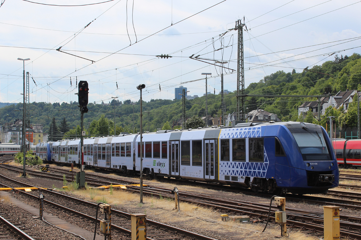 Vlexx 620 406 am 06.08.2015 in Koblenz Hbf