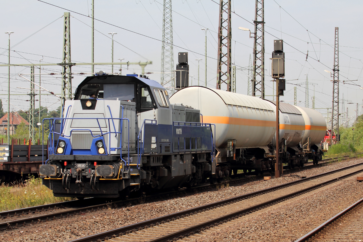 Voith Gravita 265 499-4 für Northrail unterwegs in Duisburg-Bissingheim 4.7.2018