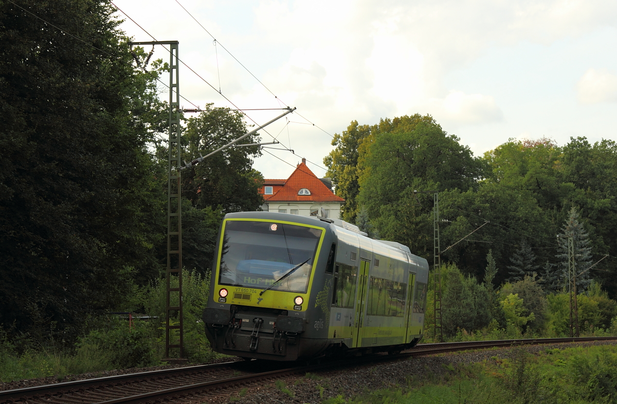 VT650.704 Agilis in Schney am 16.08.2017.