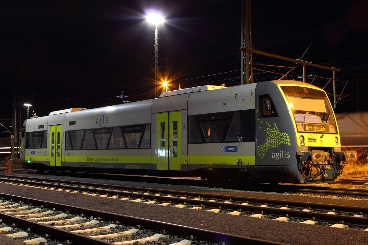 VT650.731 Agilis in Lichtenfels am 02.01.2018.