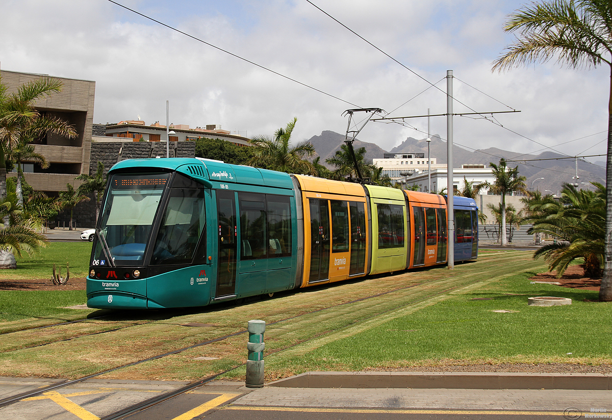 Wagen 6 der Stadtbahn in Santa Cruz de Tenerife am 30.08.2018