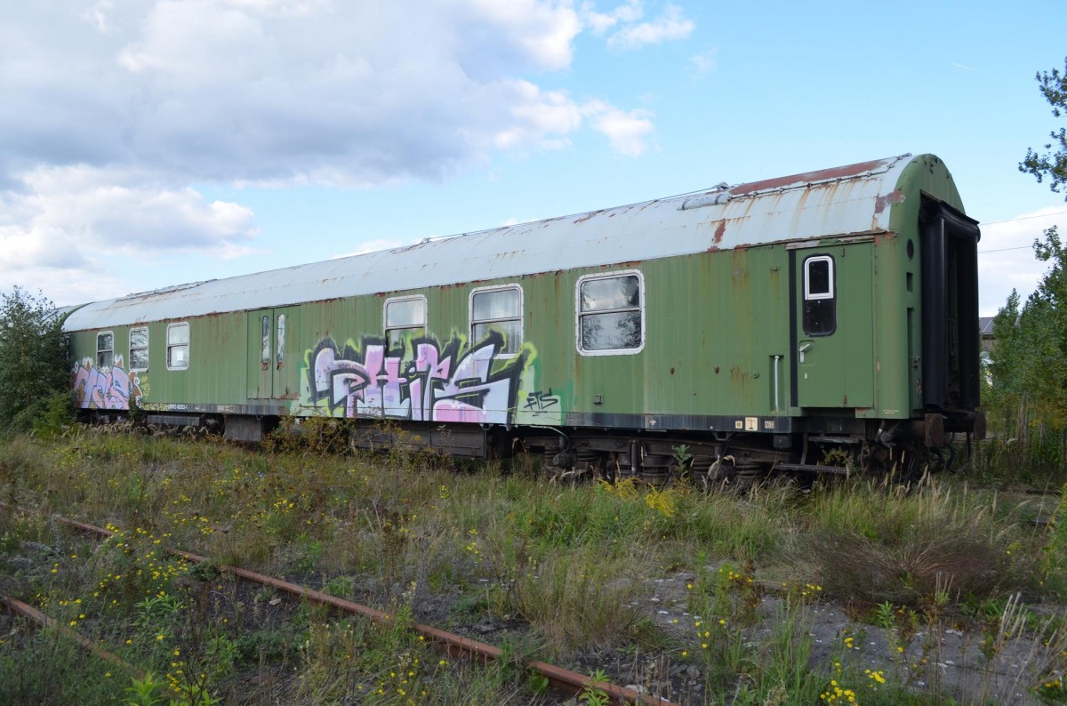 Wagen des Regierungszug der DDR 61 80 92-80 203-1 Salon Maschinengepäckwagen, Sammlung Axel Zwingenberger, im Museums Bw Lutherstadt Wittenberg  Förderverein Berlin -Anhaltische Eisenbahn e.V.  26.09.2015