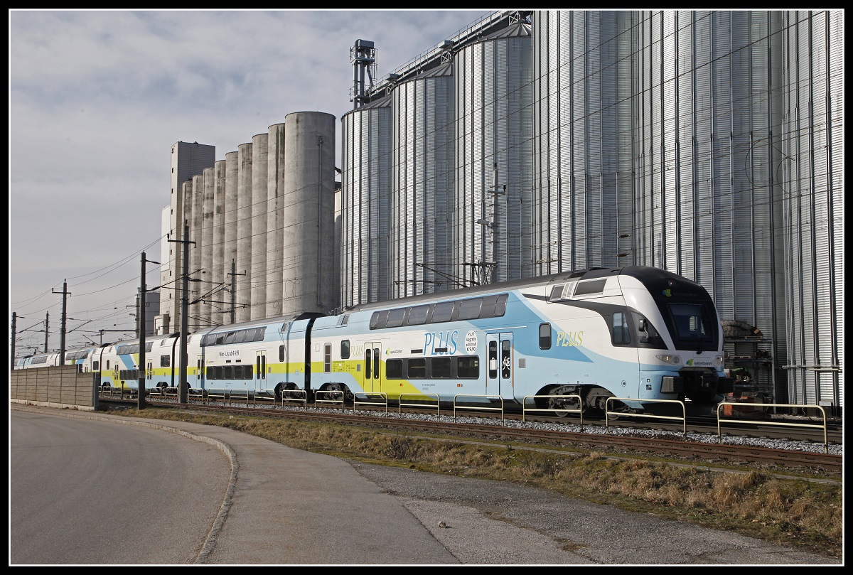 Westbahn - 4010... in Hörsching am 31.01.2019.