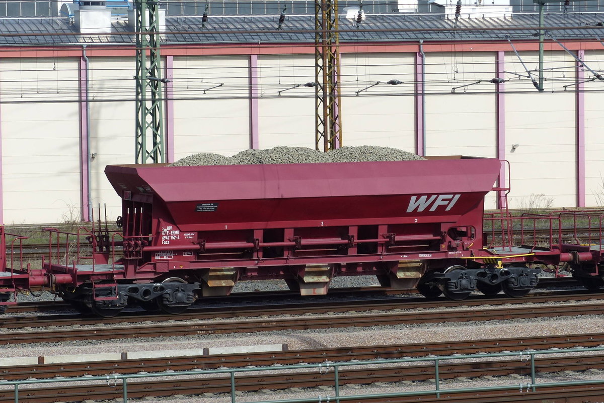 WFL / Ermewa 33 RIV 87 F-ERMD 6942 152-4 Facs, am 25.03.2017 am DB Werk Erfurt.