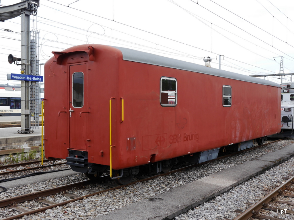 YSteC / Travys - Dienstwagen X ??? (ex ZB X 9753) abgestellt im Bahnhofsareal in Yverdon les Bains am 20.07.2014