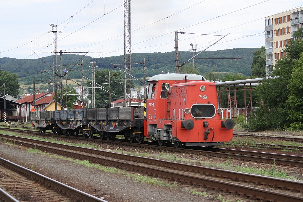 ZSR 701 020-0 am 28.Juli 2015 beim Verschub in Bratislava Východ. 