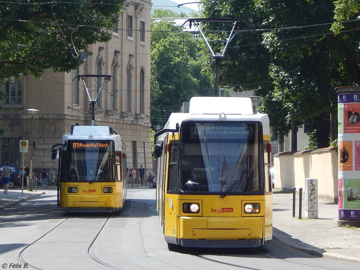 Zwei GT6 N-U der BVG in Berlin am 08.06.2016