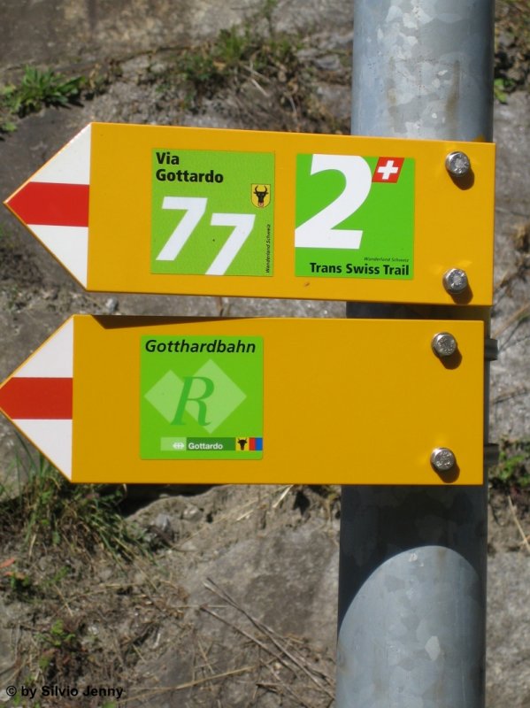 Zum 125. Jubil�um der Gotthardbahn wurde Anfangs 2007 der Gotthardbahnwanderweg