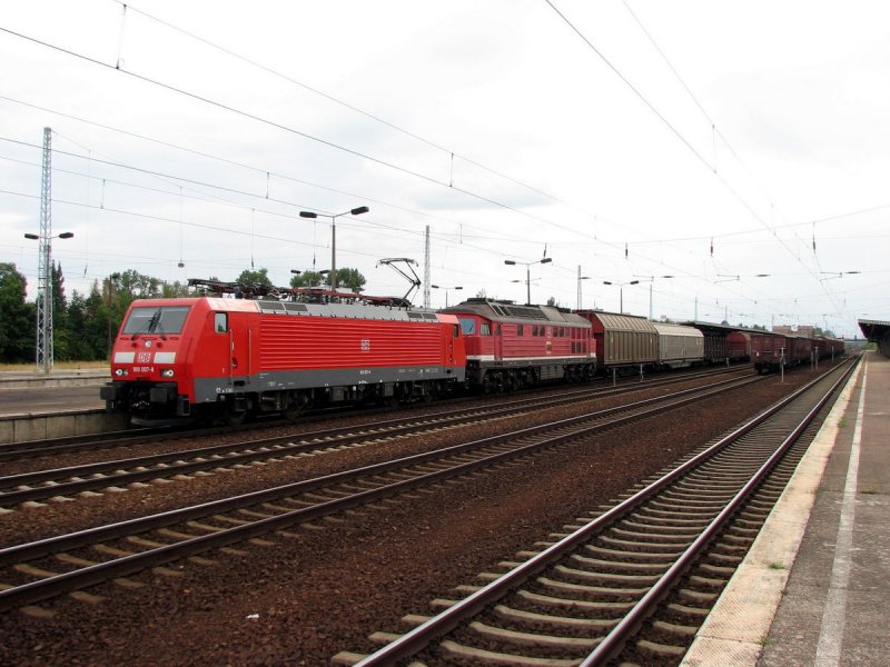 189 007 und 232 690 in Berlin Schnefeld (01.08.2006)