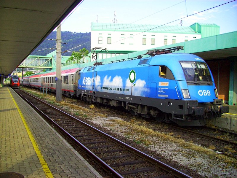 Die 1016 023 Kyoto kam mit dem �EC