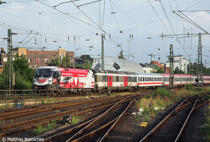 1116 246-5 in Hmb.Altona am 11.07.08 mit dem Euronight 490