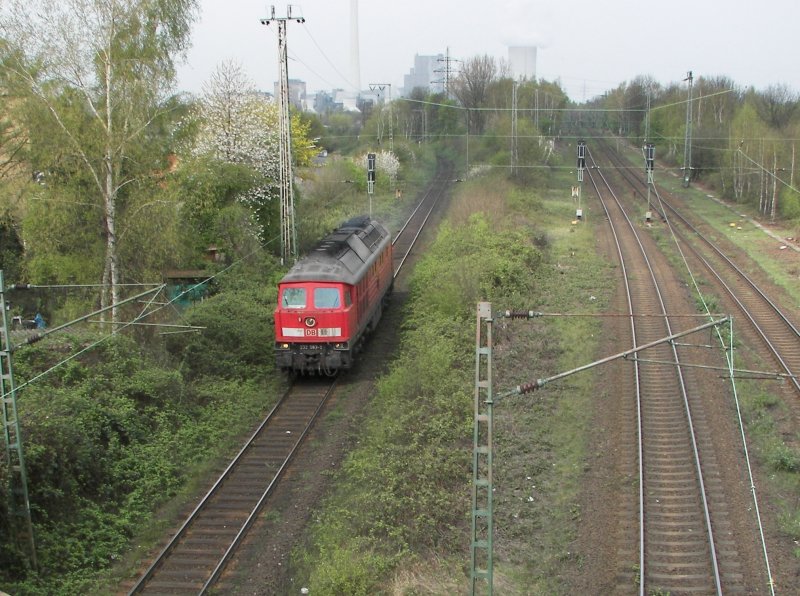 232 583-5 durchfhrt Anschl. Herne-Rottbruch. 11.04.2007