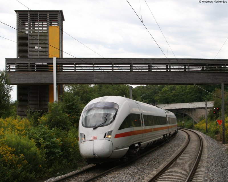 411 082-1  Mainz  als ICE 185 nach Zrich HB bei der Durchfahrt Singen Landesgartenschau 11.8.08