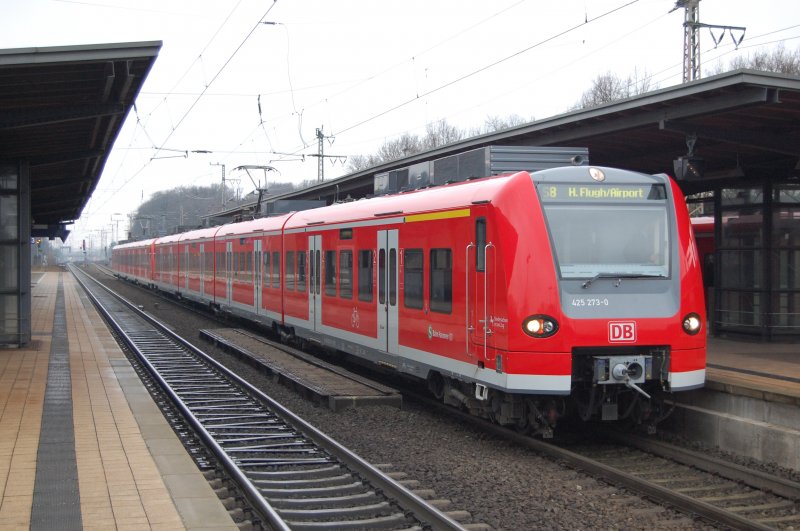 425 273-0 + 425 xxx als Messe-S8 Hannover Messe/Laatzen-Hannover Flughafen am 07.03.2009 in Hannover-Bismarckstrae