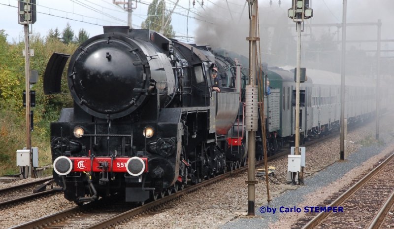 Zur 150Jahrfeier der L Eisenbahn war die belgische D-Lok 29013