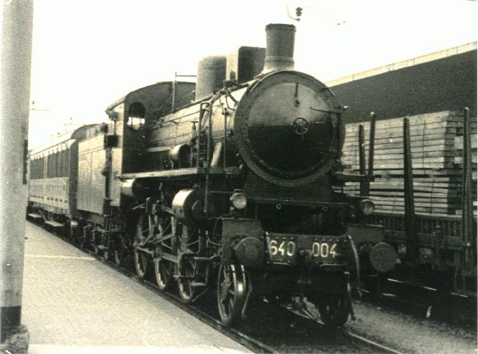 Early 70s were on the way to Ravenna, steam locomotives