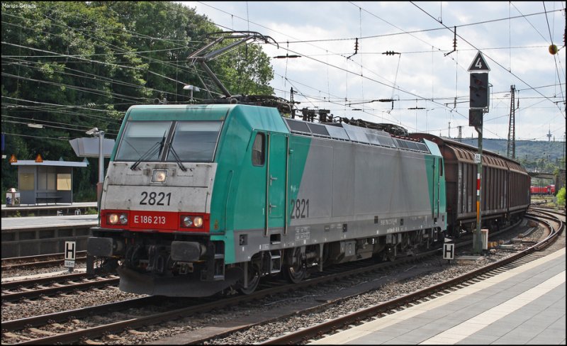 From the Archive: 2821 with a goods train heading for