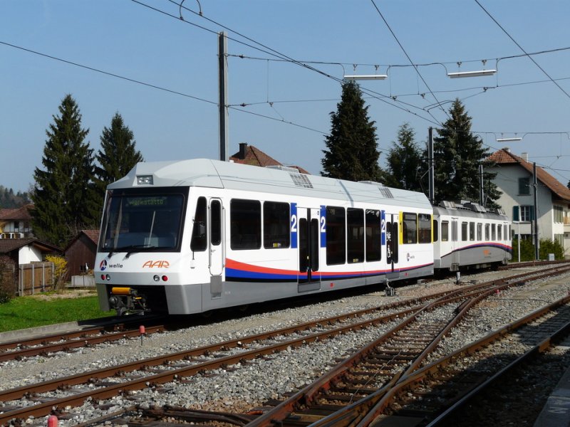 AAR - Neuer Steuerwagen ABt 53 zusammen mit Triebwagen Be
