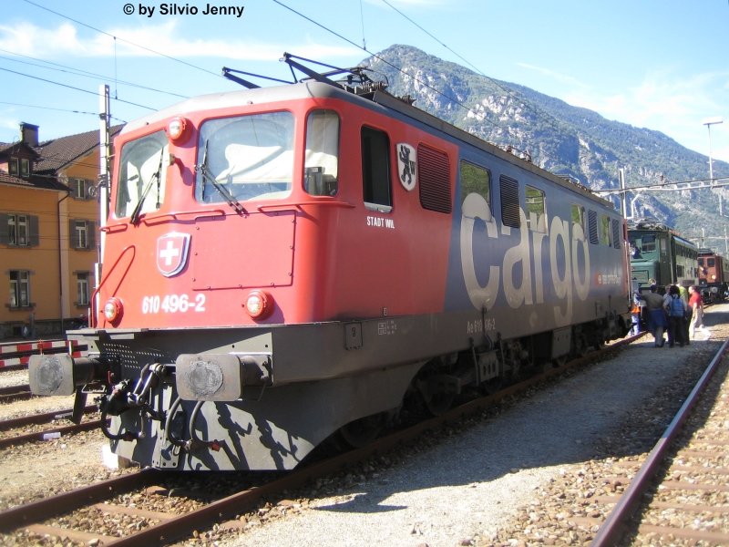 Ae 610496-2''city''Wil was issued on 08.09.2007 anläslich the Gotthard railway