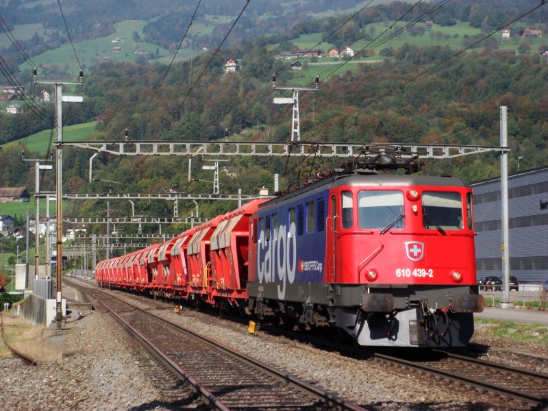 Ae 6 / 6 11 439 stones at Kieszug 08.10.2007