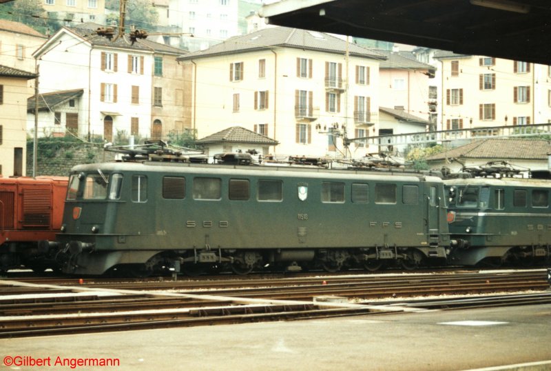 Ae 6 / 6 11 518 "Fluelen" on 10/31/1993 in