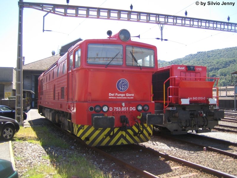 D 753 051, an unfamiliar Italian railway company is on