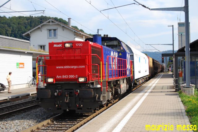 SBB Am 843 090 - Reiden - 24/08/2007 (automatically translated,