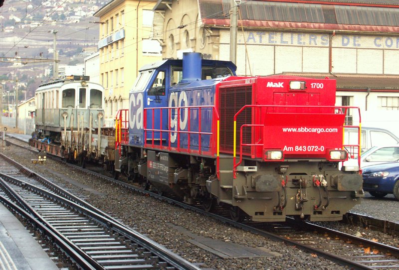 Transport de la BCFeh 4/4 6 de Vevey � Aigle