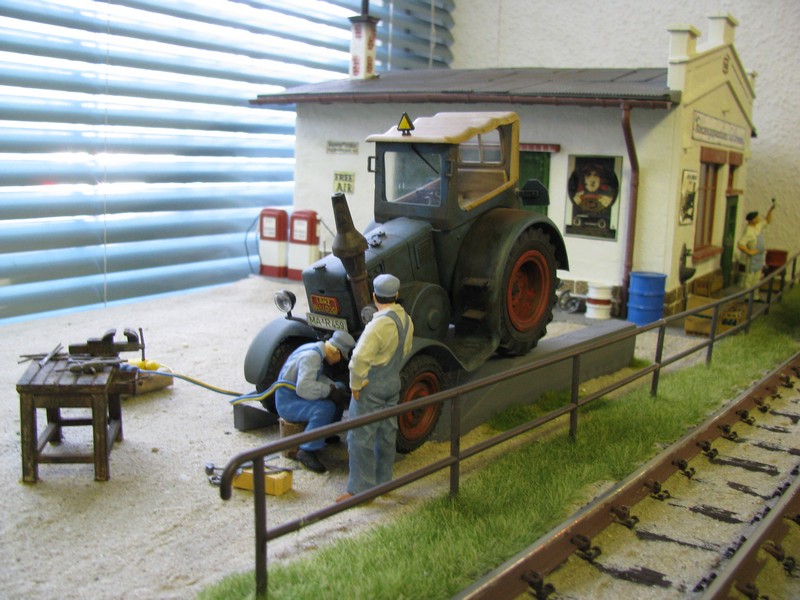 Scene of the model railroad system of Karow-Lübzer Model Railway