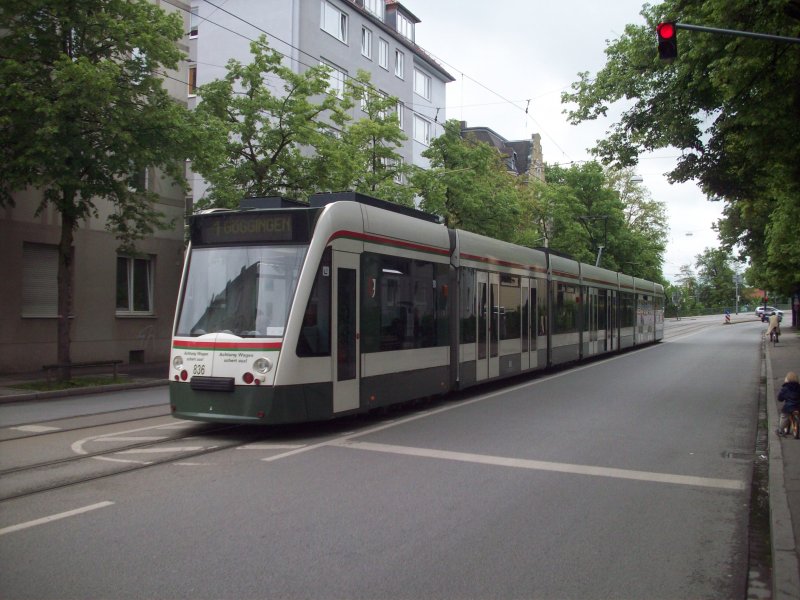 Tram line 1 direction Göggingen.16.05.09 (automatically translated, Powered by Google)