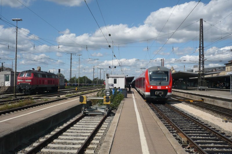 Die Aufnahme entstand am 29.08.09 und zeigt den Augsburger Hbf