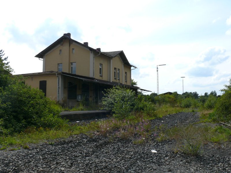 Bahnhof Tirschenreuth...bald Vergangenheit, 22.08.2009  