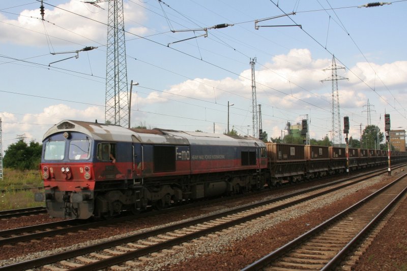 class 66 on 04.08.2009 in Berlin Schönefeld (automatically translated, Powered