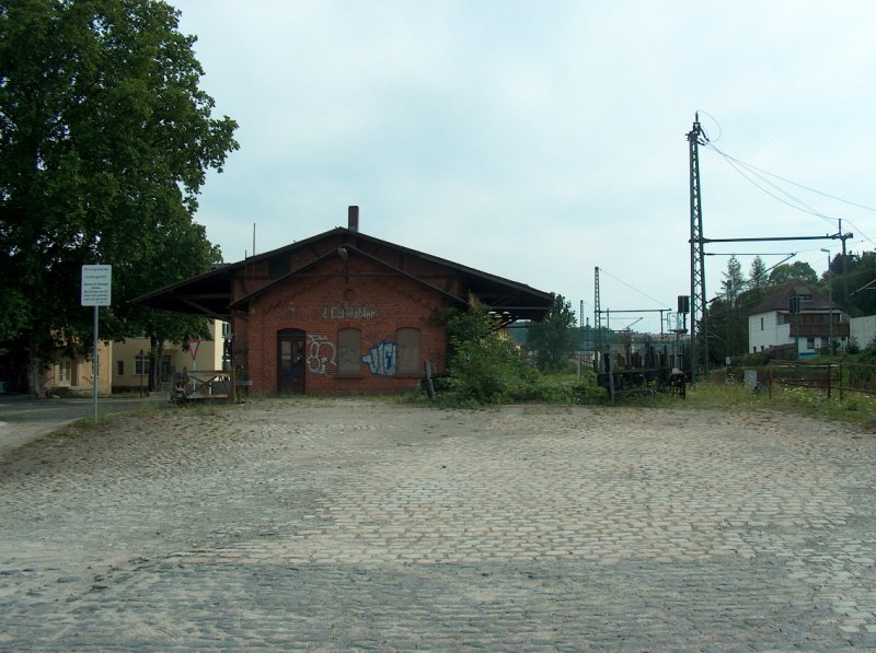View of the former freight terminal at the train station