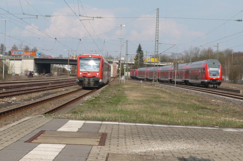 Aufgrund der St�rung des RE, (der rechts zu sehen ist,