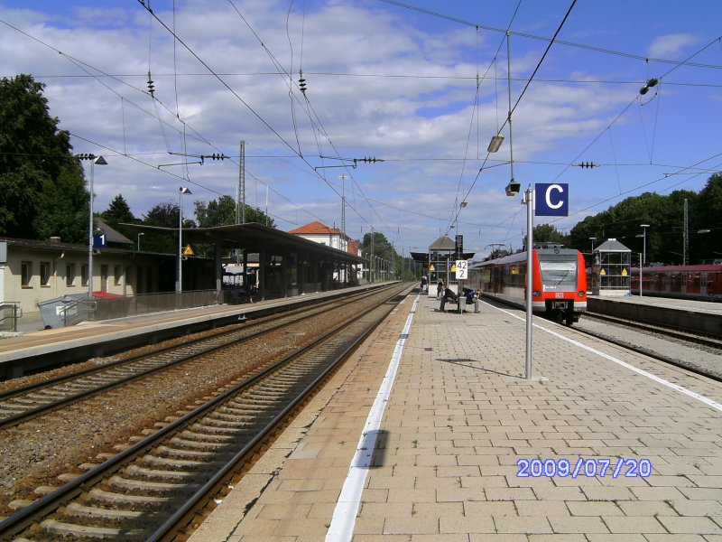 Bahnhof Geltendorf im Juli2009.  