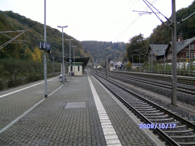 Bahnhof Tharandt am 17.10.2009.  