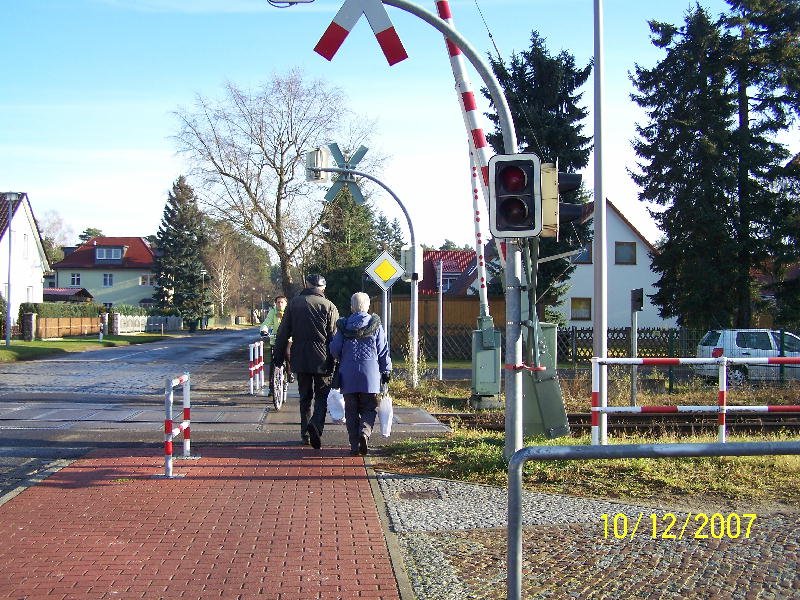 Bahn�bergang B� 11,8 in Bad Saarow
10.12.07 